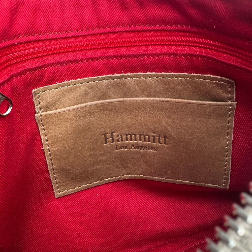 Hammitt Python Embossed Crossbody Clutch Silver Studded Small EUC+ - Picture 16 of 16